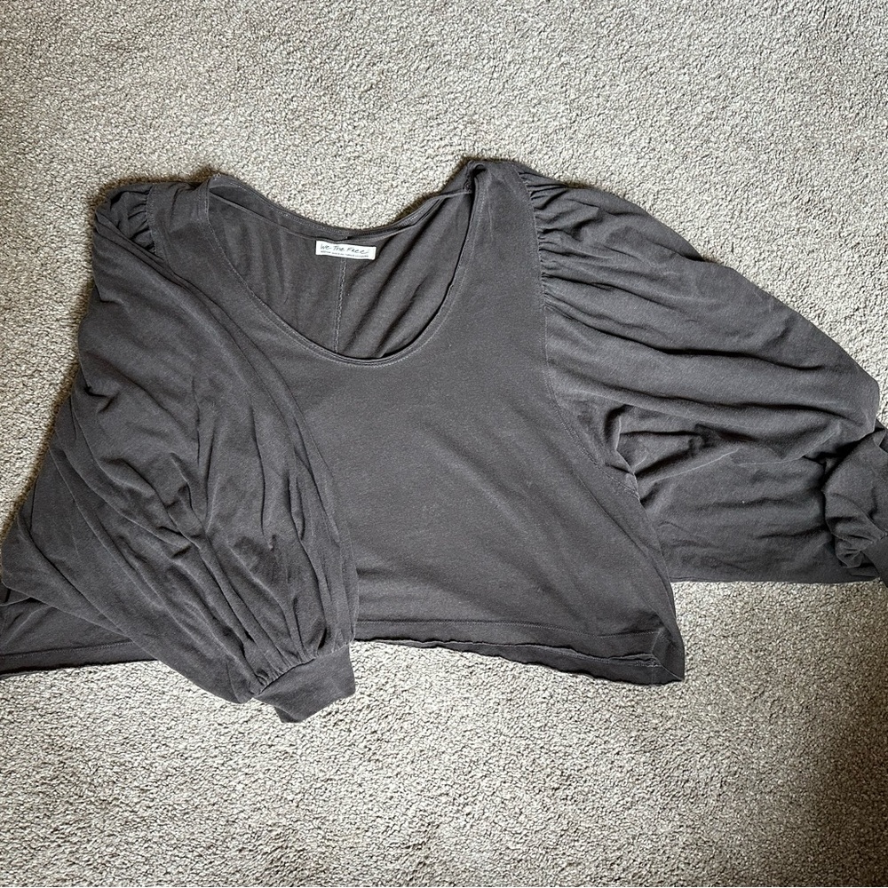 Free People | Loose Cropped Shirt | Medium